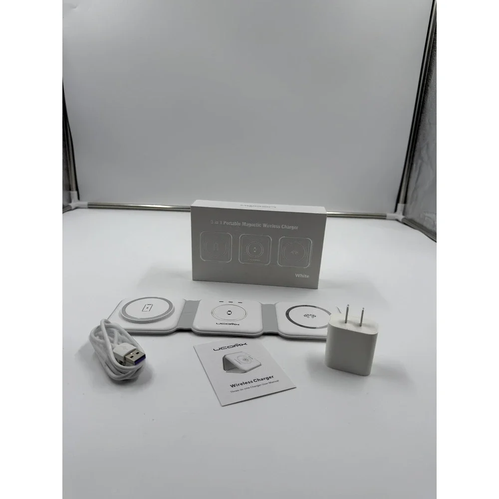 UCOMX Nano 3 in 1 Wireless Charger for iPhone,Magnetic Foldable 3 in‎ 1 Charging
